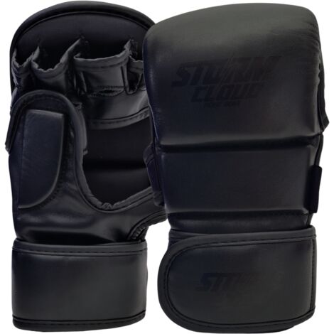 Gants de sparring StormCloud MMA 7oz Rookie Noir/Noir XL