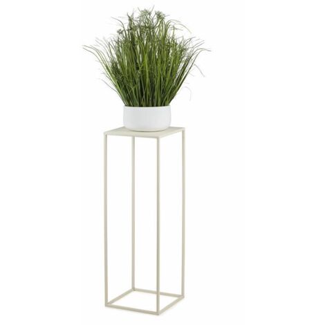 Support à fleurs sur pied couleur crème 70 cm (1/5)