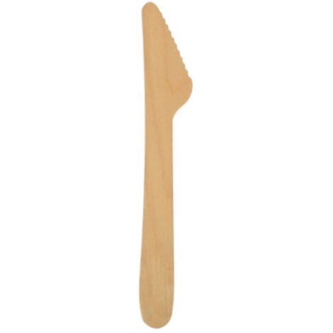 Couteau en bois Papstar Pure 16,5 cm, lot de 10, écologique