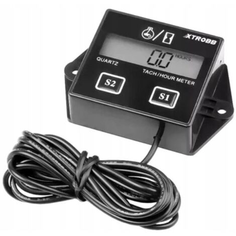 COMPTEUR D'HEURES MOTEUR, COMPTEUR DE RÉGIMES, MOTO, TONDEUSE À GAZON ALLEMAND (1/5)