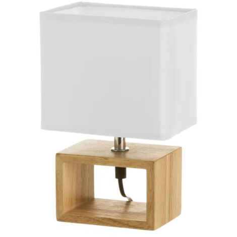 Lampadaire sur socle en bois 24 cm (1/4)