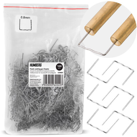 Agrafes pour machine à souder le plastique, 100 pièces, type C, Humberg (1/5)