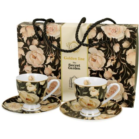 Ensemble de tasses à expresso Roses anglaises