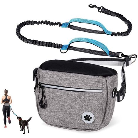 Sac banane avec laisse pour chien de jogging (1/4)