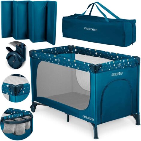 Lit parapluie 125 x 65 x 78 cm RK-240 bleu marine