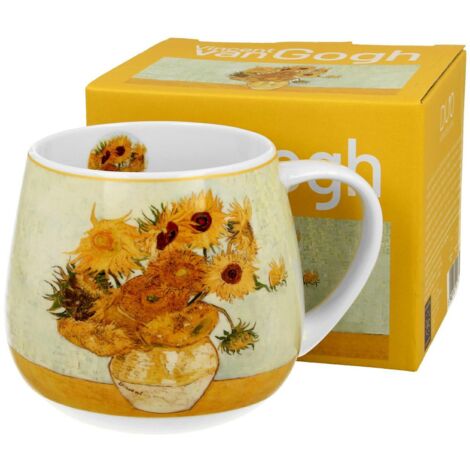 Mug en porcelaine Van Gogh en forme de tonneau