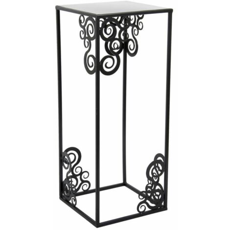 Support à fleurs moderne sur pied 60 cm noir (1/5)