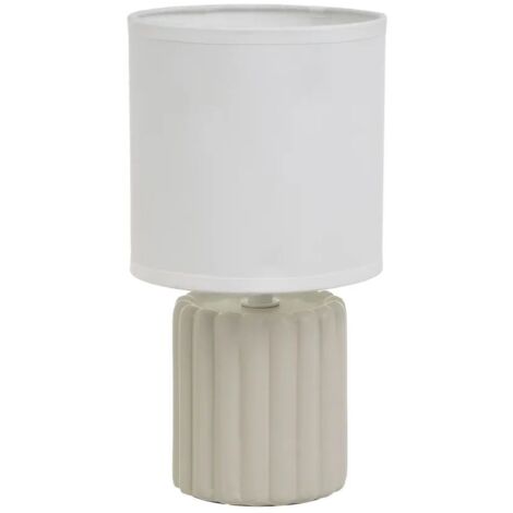 Lampadaire sur socle en céramique Taupe 24 cm (1/5)