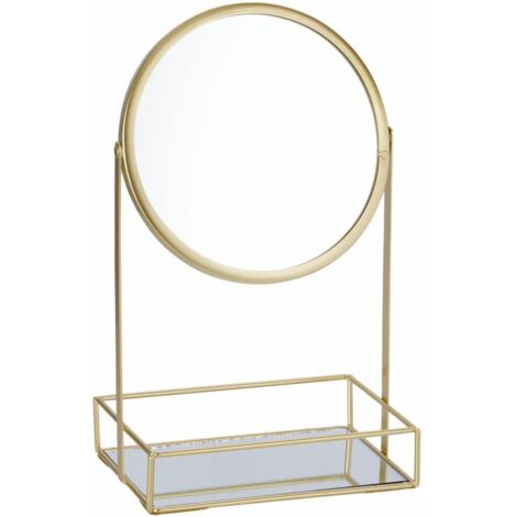 Présentoir à bijoux avec miroir doré (1/3)