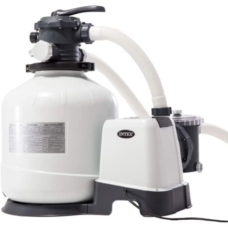 Intex – Pompe à filtre à sable 12000 l/h – Débit 12 m³/h – Raccordement 38 mm – Capacité 55 kg de sable – 26652