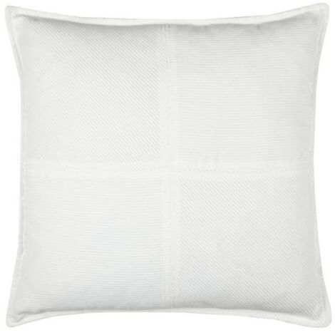 Coussin DANDY 45x45 en velours côtelé écru (1/4)