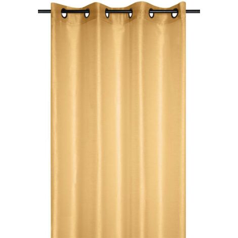 Rideau LINWOOD 140x260 moutarde brillant