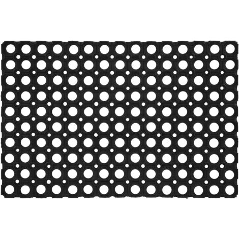 Paillasson à trous - Noir - L 59,6 x l 40 cm - Livraison gratuite (1/3)