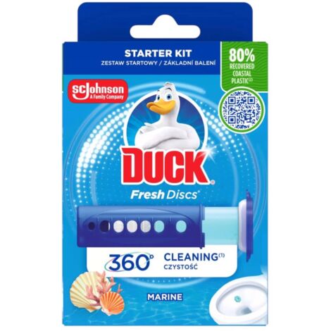 Disque de gel toilette Duck Fresh 36 ml avec applicateur marin (1/2)