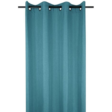 Rideau prêt à poser BEA 140x280 turquoise (1/4)