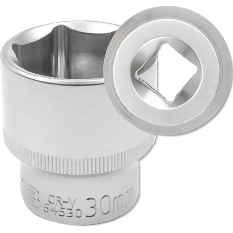 Douille JCB 1/2" 30 mm 6 pans Cr-V (1/5)