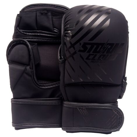 Gants de sparring MMA StormCloud Lynx Noir-Noir 7 oz XL