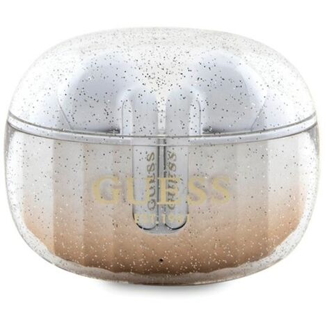 Écouteurs Bluetooth Guess Glitter Gradient Gold TWS avec station d'accueil (1/3)