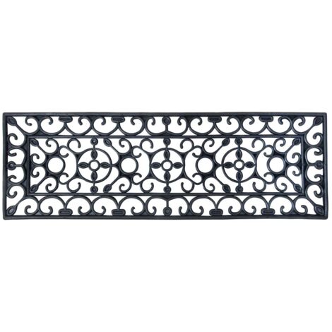Tapis d'escalier antidérapant en caoutchouc noir – 75 x 25 cm – Lot de 3 – Pour zones humides et nettoyage facile – Best For Boots