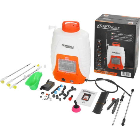 Pulvérisateur électrique sur batterie 18L – Pression 1-4,5 bar – Buse large pour produits phytosanitaires – Lance télescopique en métal – Jardibricodeco