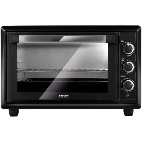 Mini four électrique compact et robuste, noir, 28 L, 1500 W, MPM MPE-28/T (1/5)