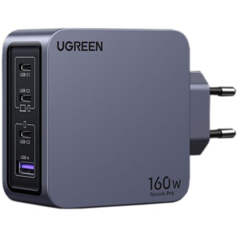 Chargeur et câble d alimentation PC Ugreen secteur 160W Gris anodisé (1/4)