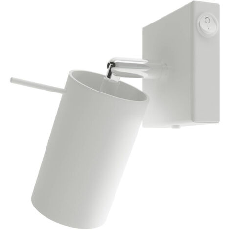 Applique murale, spot orientable avec interrupteur, blanc, pour la lecture, RING 1xGU10 10W SL.1024 Sollux Lighting (1/5)