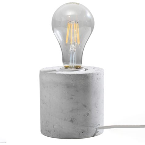 Lampe de table Loft avec base en béton SALGADO 1xE27 15W SL.0680 Sollux Lighting (1/5)