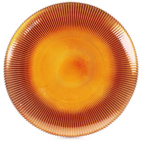 Assiette plate gaufrée AMBER, Ø 28 cm