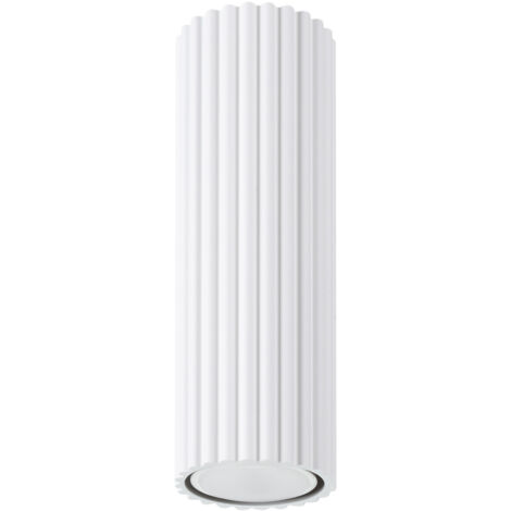 Spot plafond KARBON blanc tube rainuré 20 GU10 Sollux (1/5)