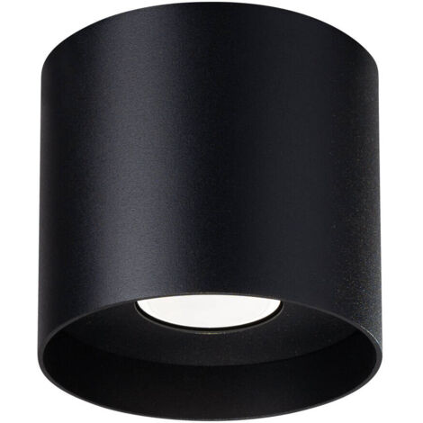 Spot de plafond rond noir Ø12 cm 1xGU10 10W MIKA SL.1281 Sollux Lighting (1/5)