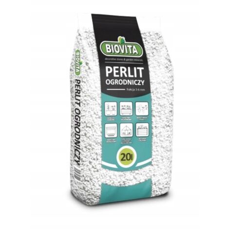 Perlite horticole 20 L – Amendement pour terreau et culture hydroponique – Aération optimale du sol – Absorption d'eau renforcée