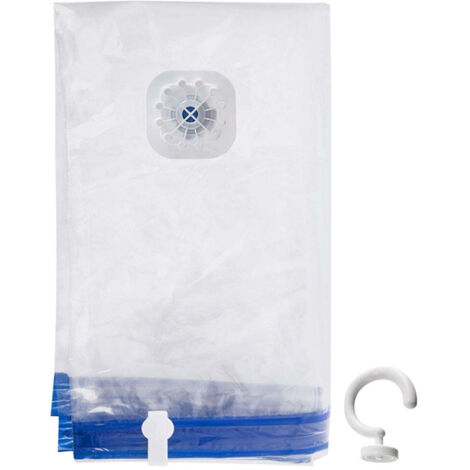 Sac sous vide pour vêtements et linge de lit avec cintre 70x104 cm (1/5)