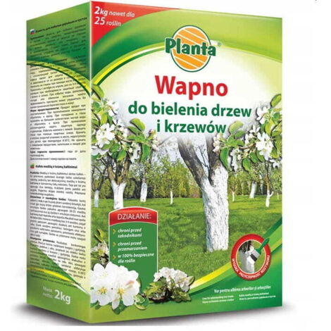 Poudre de chaux pour blanchiment arbres et arbustes 2 kg – Inoffensive pour plantes – Protège contre gel et parasites – Améliore esthétique jardin