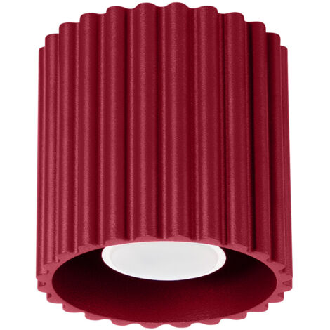 Spot de plafond rond rainuré bordeaux moderne 10 cm 1xGU10 10W AURA Sollux Lighting (1/5)
