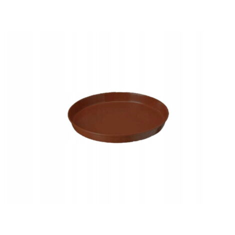 Soucoupe ronde en plastique imitation bois pour pot de fleurs, 35 cm, taille 7, marron