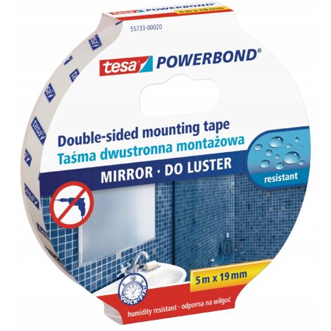 Ruban adhésif double face tesa pour miroirs 5 m 19 mm (1/5)