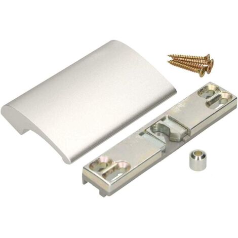 KOTARBAU Poignée de porte de balcon - En aluminium argenté - Poignée de porte de balcon - Sécurité fumeur - Poignée universelle (1/5)