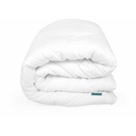 Couette toutes saisons 4 saisons 160x200 cm microfibre blanche
