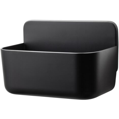Tesa – Étagère de salle de bain noire – Panier de douche sans perçage – Installation facile avec Powerstrips Waterproof – Dimensions 200x130x110mm (1/5)