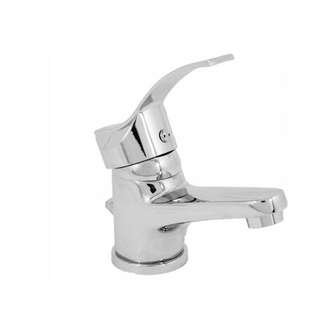 Robinet de lavabo sur pied chromé Argo avec bouchon (1/2)
