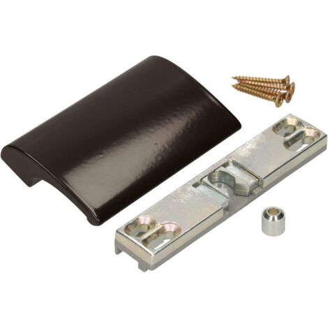 Poignée en aluminium Balk DE LUXE RAL 8019 MARRON + VERROU (1/5)