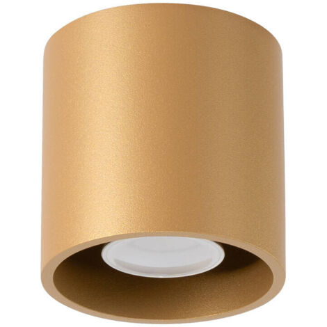 Spot de plafond rond doré Ø10 cm 1xGU10 10W ORBIS Sl.1180 Sollux Lighting (1/5)