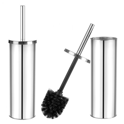 Brosse de toilette Laveo Miri chromée (1/4)