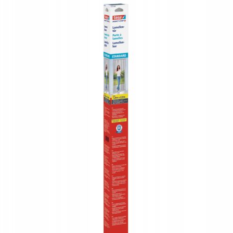 Lamelles de moustiquaire TESA pour portes-fenêtres de balcon, noires, 2,5 x 1,2 m (1/5)