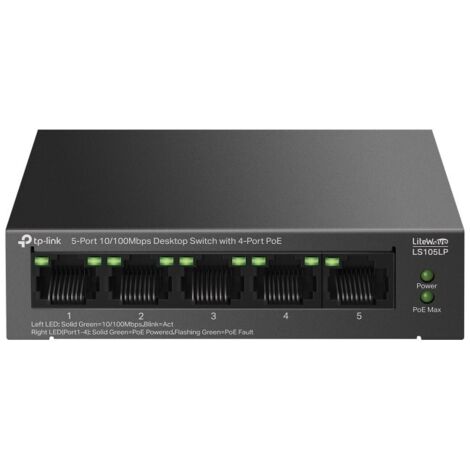 Switch non administrable TP-Link LS105LP 5x100 Mbit/s 4x PoE+ 41 W (1/4)