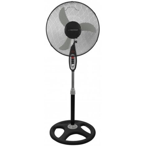 Ventilateur de table ESPERANZA Typhoon Noir 50W 3 vitesses D40cm