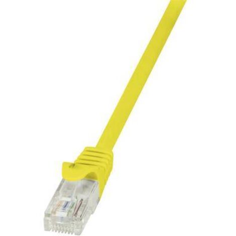 Cordon de brassage LogiLink CP2027U CAT.6 U/UTP 0,50 m, jaune (1/2)