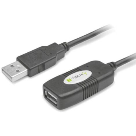 Câble d'extension actif USB 2.0 A-A mâle/femelle Techly 10 m noir (1/5)