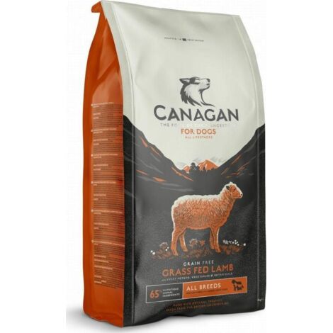 Croquettes Canagan à l'agneau nourri à l'herbe pour chiens, 6 kg